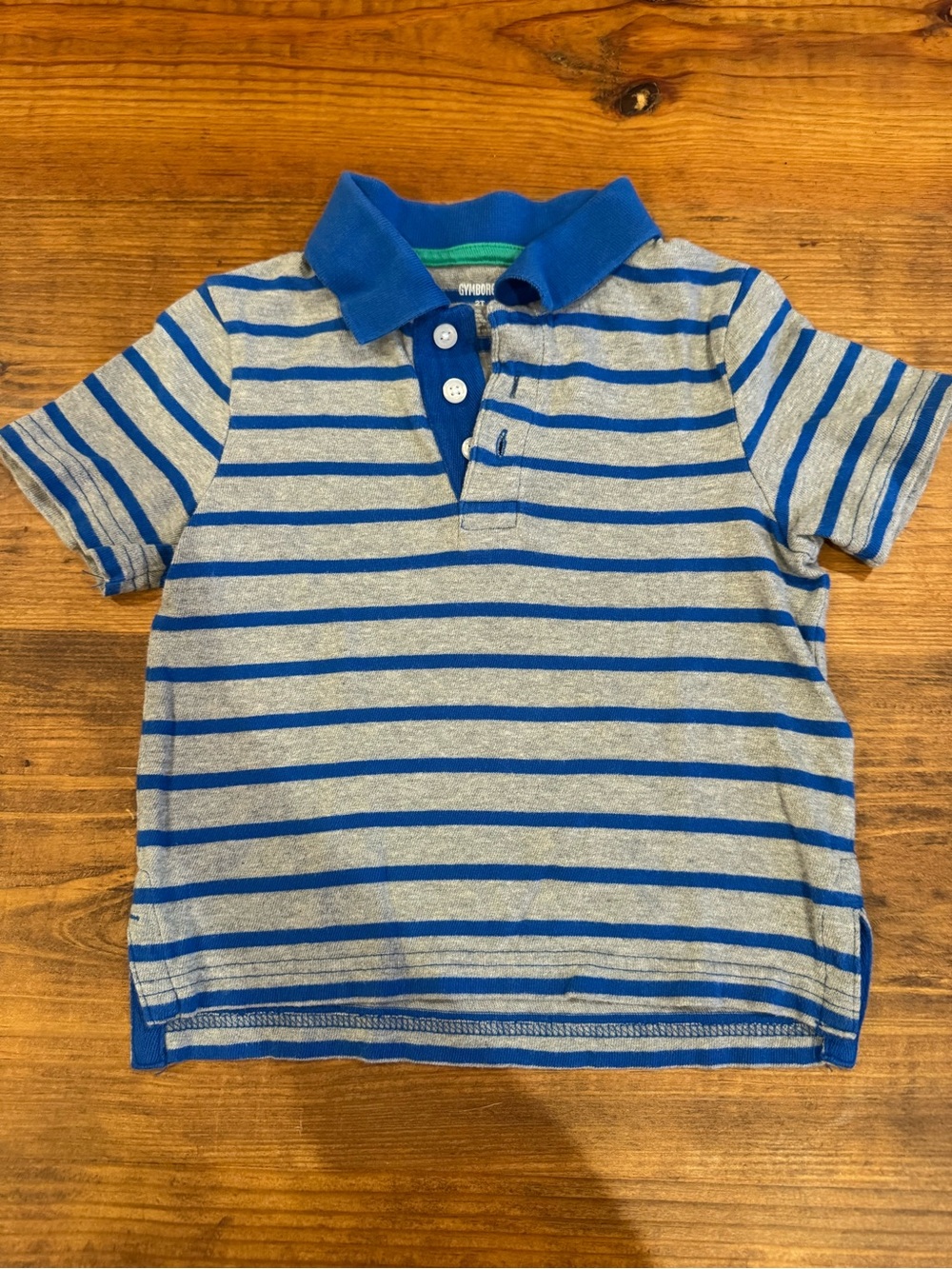 Classic Blue Stripe Polo Shirt for Kids